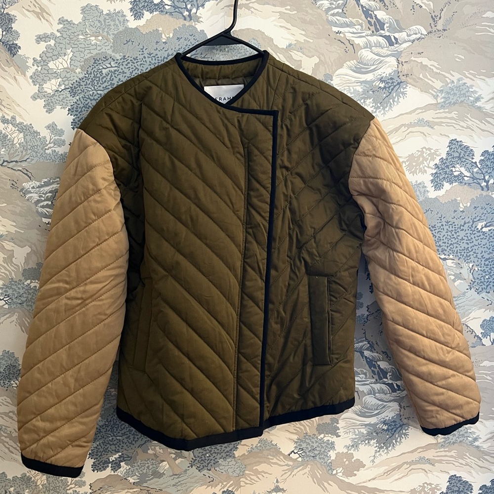Frame Women’s Quilted Colorblock Jacket
